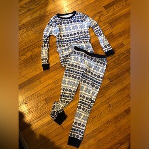 Crewcuts fair isle pajama set. Size 8.